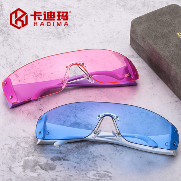 oly-d6fa11166ad9e98aedce206d80f7f415 Wholesale Y2K Five Pointed Star Frameless Sunglasses UV400 Sunshade Fashion Accessory Boutique Resale