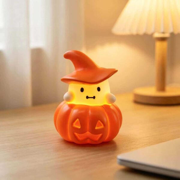 Wholesale Halloween Glow Pumpkin Ghost Decoration Night Light Home Decor Gift Resale