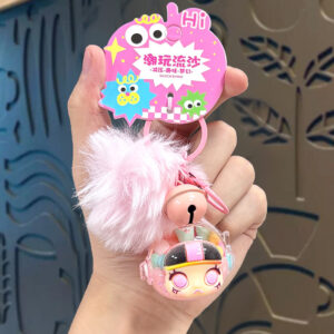 Fluffy ball jelly bean astronaut - pink