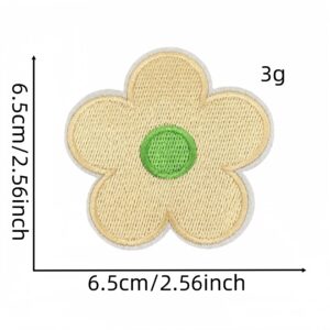 Large self-adhesive floral cloth stickers 2#