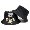 Wholesale Penguin Beer Print Bucket Hat Sun Protection Everyday Wear