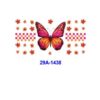 Wholesale 16oz Colorful Butterfly Cup DTF Wraps