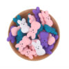 Wholesale Cute Rabbit Easter Silicone Loose Beads for DIY Jewelry Accessory