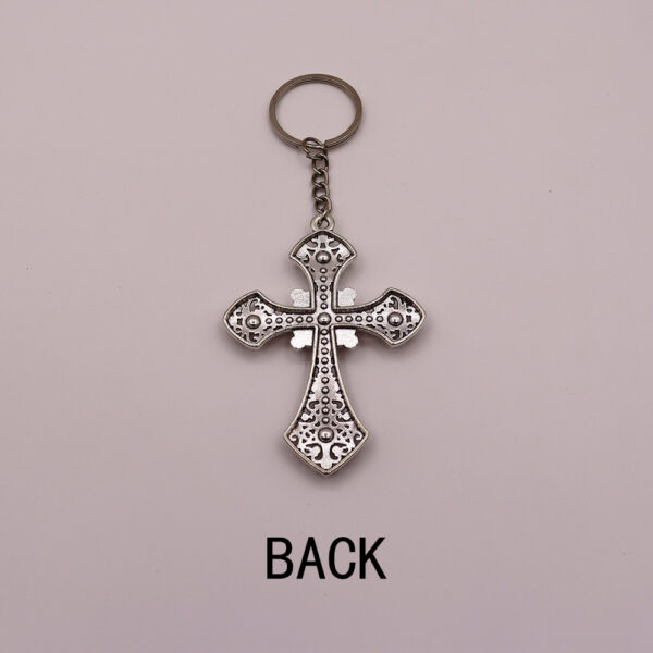 oly-d773afb6cd333983494e2c5dadbc9c88 Wholesale Rhinestone Cross Keychain Pendant Boutique Resale Car Key Accessory