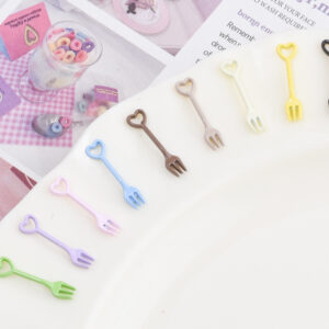 oly-d7959fa2c3f9d935a14548d3a349ed09 Wholesale Fashion Miniature Fork Pendant Keychains 12pcs Zinc Alloy Dollhouse Decorative Jewelry Accessory