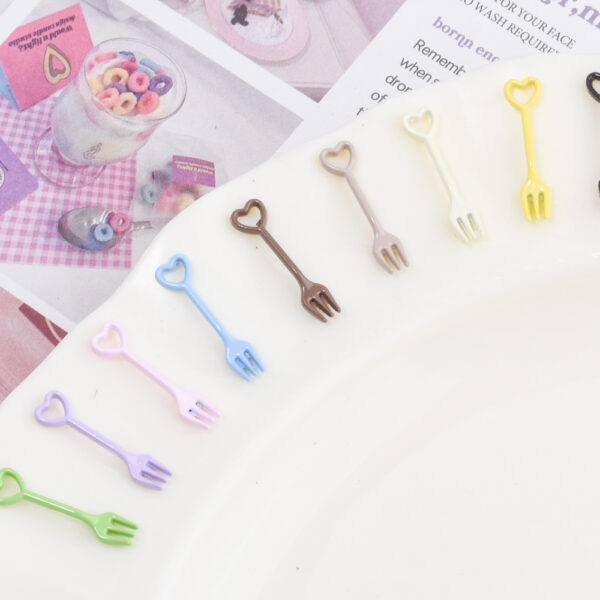 oly-d7959fa2c3f9d935a14548d3a349ed09 Wholesale Fashion Miniature Fork Pendant Keychains 12pcs Zinc Alloy Dollhouse Decorative Jewelry Accessory
