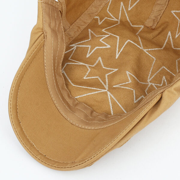 oly-d79e8af933f7734f772272258789b40c Wholesale Embroidered Five Pointed Star Baseball Cap Cream White Casual Hat