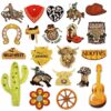 Wholesale Farm Pastoral Embroidered Patches Iron On Cowboy Style for Jeans Jacket Decor Gift