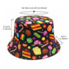 Wholesale Trendy Cartoon Snack Pattern Fisherman Hat for Everyday Sun Protection Resale