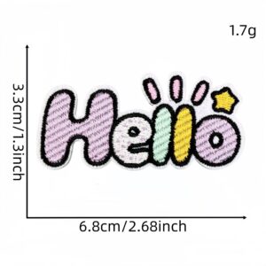 Hello hello cloth sticker 7#