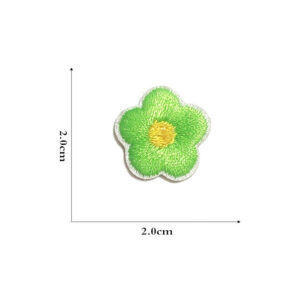 Self-adhesive green flower cloth stickers -1#