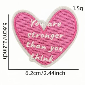 Pink english cloth sticker 5#