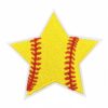 oly-d7e9784434b923416eb636558b250132 Wholesale Embroidered Sports Patches with Star and Ball Designs Iron On DIY Fashion Accessory