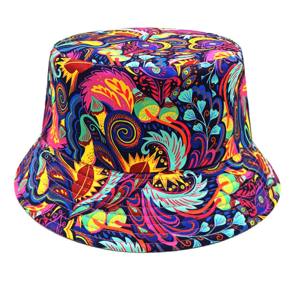 Wholesale Chic Digital Print Bucket Hat Sun Protection Fashion Accessory Gift Boutique