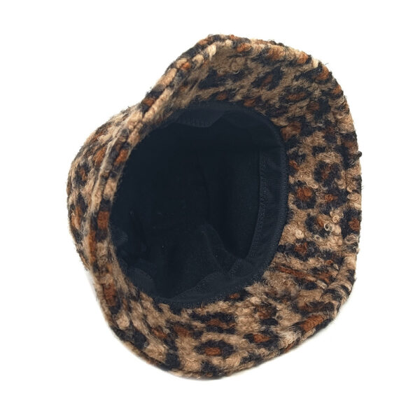 oly-d807214f3d1fa11a173f024c3384d9a3 Wholesale Leopard Print Fleece Fisherman Hat Winter Warm Bucket Hat Fashion Accessory for Unisex