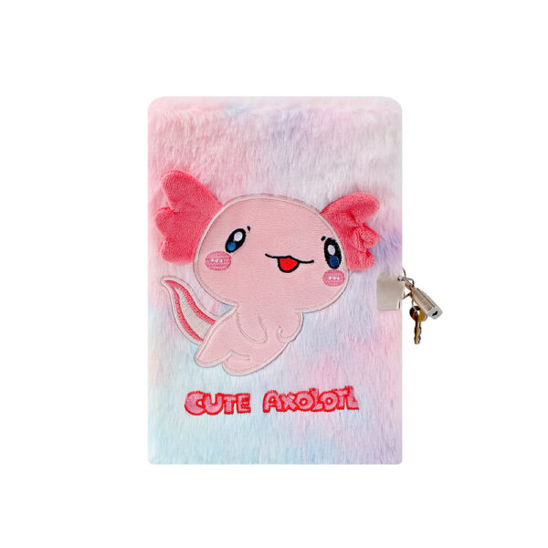 Wholesale Cute Cartoon Plush Lock Diary Notebook for Kids Birthday Gift Resale