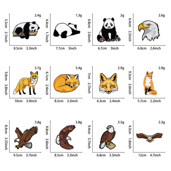 oly-d82b48326bc010abb4869cde2fa89697 Wholesale Cute Panda Embroidery Patch Polyester Iron on for Clothing DIY Craft Supply