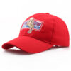 Wholesale Classic Red Canvas Baseball Cap Sunshade Hat Fashion Accessory