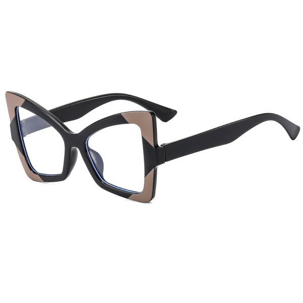 oly-d83fd755aa918d6f37d3d82997756ca8 Wholesale Trendy Cat Eye Anti Blue Light Glasses Black Coffee Frame Office Fashion Accessory