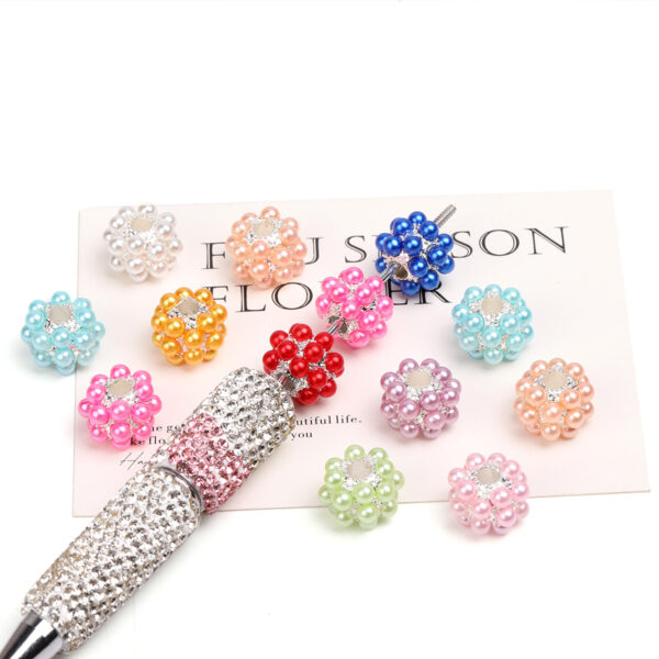 Wholesale Zinc Alloy Imitation Pearl Beads DIY Jewelry Making Spacer Beads Fashion Accessory Craft Supplies