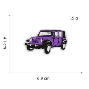 Purple series cloth stickers 16#