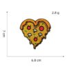 Wholesale Pizza Embroidered Patches Set of 8, Fashion Bag Charm for DIY Crafts