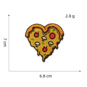 Pizza embroidery stickers 7#