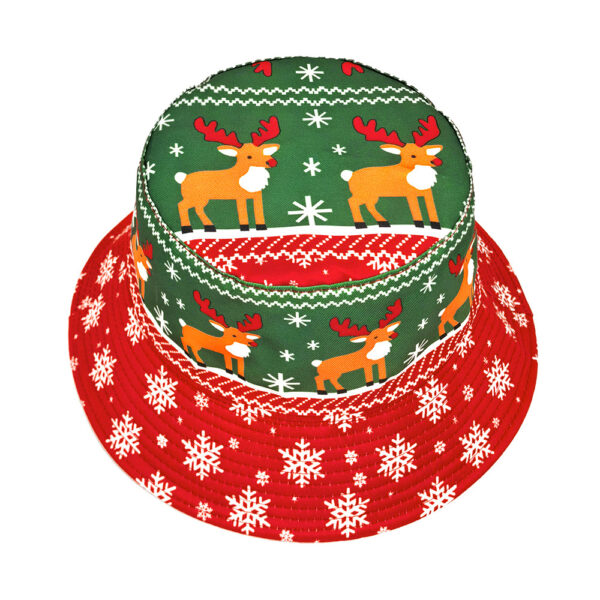 Wholesale Christmas Printed Bucket Hat Chic Fashion Accessory for Gift or Boutique