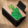Wholesale Western Cactus PU Leather Acrylic Hair Claw Clip Fashion Hair Accessory for Women Trendy Gift