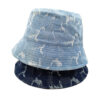 oly-d8a558f5a12db906fe0cb50c02bfcae8 Wholesale Retro Denim Bucket Hat Navy Blue Washed Finish Casual Fashion Accessory