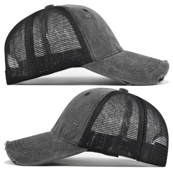 oly-d8ae5dc86c55f0bedca357365dac25cb Wholesale Stylish Embroidered Mesh Baseball Cap Sun Protection Unisex Hat