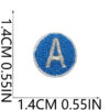 Wholesale Polyester Embroidered Alphabet Patch with Stars Iron-On Clothing Decoration Everyday Use