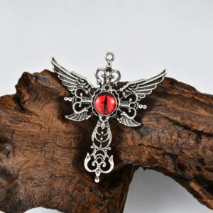 One red devil eye pendant accessory