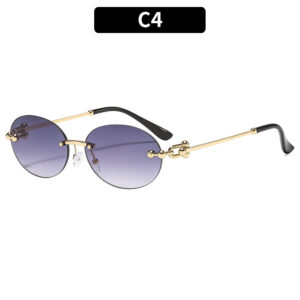 C4-gold frame double gray piece