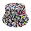 oly-d8e5b883950f7bf90c75f31f6045cdc8 Wholesale Colorful Mushroom Printed Fisherman Hat Retro Double Sided Sun Hat for Men Women Fashion Accessory for Party Boutique