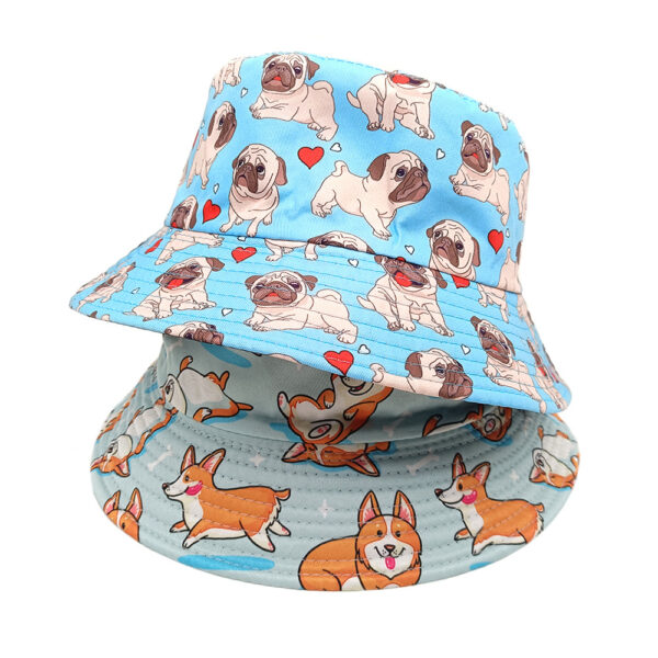 Wholesale Stylish Cartoon Animal Pattern Bucket Hat Reversible Sun Hat for Everyday Use