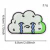 Wholesale Green Cartoon Embroidered Iron-On Patch Decorative Accent for Clothing DIY