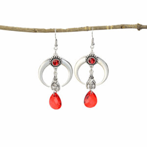 Bat moon red pair