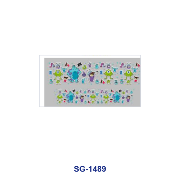 oly-d90b1a7cd87351d550bf480ad5e7b8e1 Wholesale 8pcs Mixed Cartoon Animal Floral Portrait Print 3oz Cup Stickers Wrap OLY Exclusive