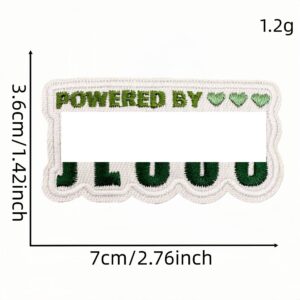 Green cartoon cloth sticker 5 #