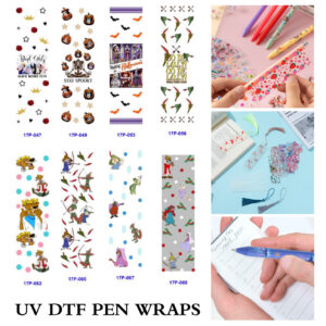 Wholesale UV DTF Stickers 2/8/16pcs Christmas Theme Suitable for Pens and Bookmarks