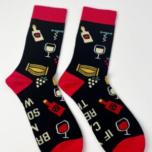 Red wine socks-no. 17 / One Size