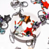 oly-d9184fe9d176c91e7bc227746ab7d8f4 Wholesale Crystal Amethyst Star Keychain Decorative Car Accessory for Bags