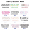 oly-d918c9467ce022bcf54dcadfa3d63c6f Wholesale 8pcs Butterfly Fruit 3oz Cup Stickers Wrap