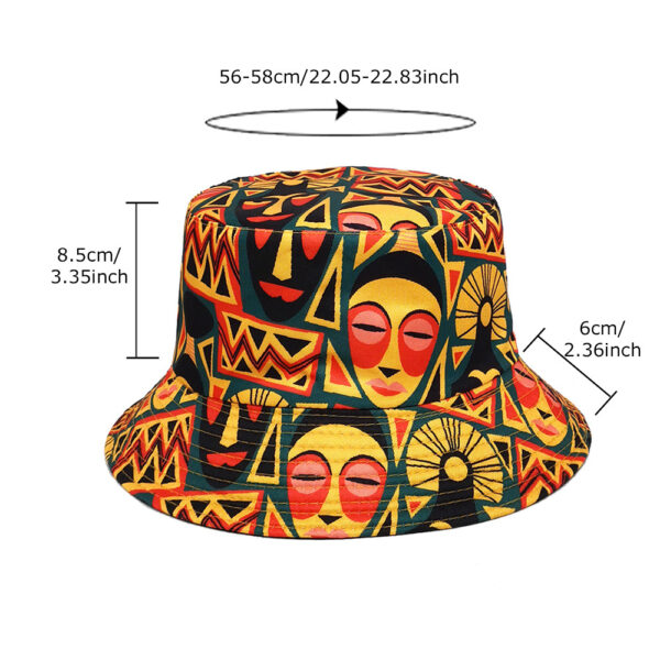 oly-d91a5b8dd58226006fe7e584a6b4ff34 Wholesale Retro Print Double Sided Fisherman Hat Sunscreen Function Stylish Outdoor Accessory