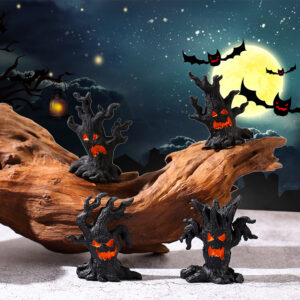 Wholesale European Style Resin Fairy Tree Ornament, Halloween Micro Landscape Decor Accent for Resale