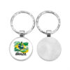 Wholesale Metal Flag Keychain Football Fan Bag Charm Decorative Accessory