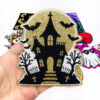 Wholesale Halloween Ghost Skull Embroidery Patches Decorative Iron-on Patches for Clothing Boutique Resale Accessory