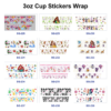Wholesale 8pcs Cute Fairy Princess 3oz Tumbler Stickers Wrap OLY Exclusive