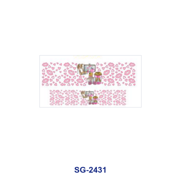Wholesale 8pcs Mixed Perfume Beauty Cartoon Character Print 3oz Cup Stickers Wrap OLY Exclusive